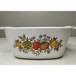 Vintage Corning Ware Casserole Dish P-43-B Petite Spice of Life Dish 2 3/4 C
